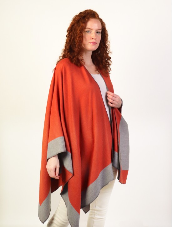 Two-Tone Soft Reversible Cape